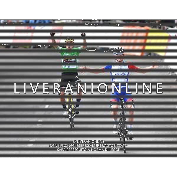 10-04-2021 Itzulia Basque Country; Tappa 06 Ondarroa - Arrate; 2021, Groupama - Fdj; 2021, Jumbo - Visma; Gaudu, David; Roglic, Primoz; Arrate; FOTO STEFANO SIROTTI-AG ALDO LIVERANI SAS
