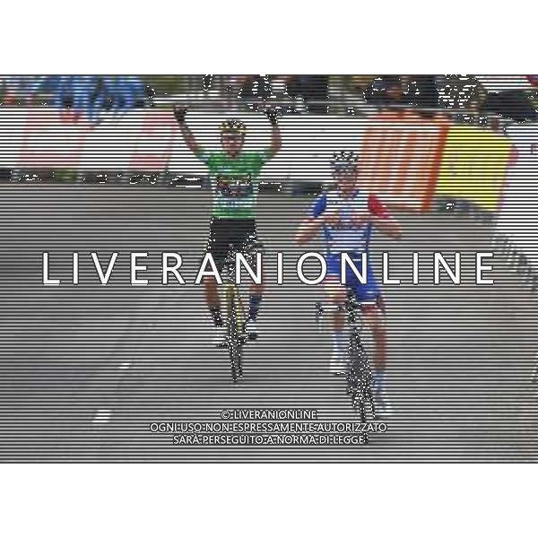 10-04-2021 Itzulia Basque Country; Tappa 06 Ondarroa - Arrate; 2021, Groupama - Fdj; 2021, Jumbo - Visma; Gaudu, David; Roglic, Primoz; Arrate; FOTO STEFANO SIROTTI-AG ALDO LIVERANI SAS