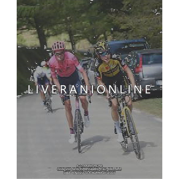 10-04-2021 Itzulia Basque Country; Tappa 06 Ondarroa - Arrate; 2021, Jumbo - Visma; 2021, Ef Education - Nippo; Tolhoeck, Antwan; Carthy, Hugh; FOTO STEFANO SIROTTI-AG ALDO LIVERANI SAS