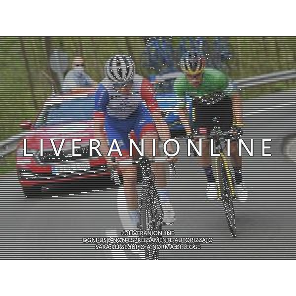 10-04-2021 Itzulia Basque Country; Tappa 06 Ondarroa - Arrate; 2021, Groupama - Fdj; 2021, Jumbo - Visma; Gaudu, David; Roglic, Primoz; Usartza; FOTO STEFANO SIROTTI-AG ALDO LIVERANI SAS