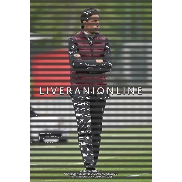 © TVRG Federico Giunti allenatore Milan Milan vs Juventus Campionato Primavera 1 TIM - 18a giornata Milano 10-04-2021 centro sportivo Peppino Vismara foto Roberto Garavaglia/ag. Aldo Liverani sas