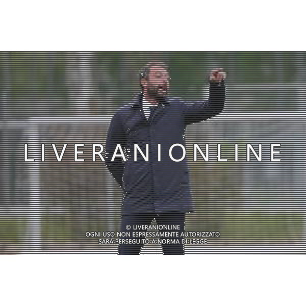© TVRG Andrea Bonatti allenatore Juventus Milan vs Juventus Campionato Primavera 1 TIM - 18a giornata Milano 10-04-2021 centro sportivo Peppino Vismara foto Roberto Garavaglia/ag. Aldo Liverani sas