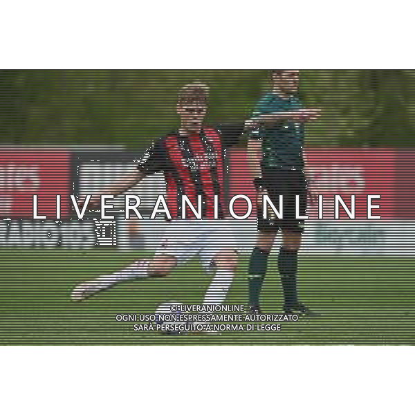 © TVRG Antonio Mionic (Milan) Milan vs Juventus Campionato Primavera 1 TIM - 18a giornata Milano 10-04-2021 centro sportivo Peppino Vismara foto Roberto Garavaglia/ag. Aldo Liverani sas