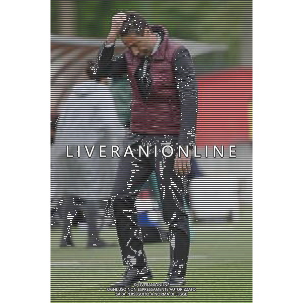 © TVRG Federico Giunti allenatore Milan Milan vs Juventus Campionato Primavera 1 TIM - 18a giornata Milano 10-04-2021 centro sportivo Peppino Vismara foto Roberto Garavaglia/ag. Aldo Liverani sas