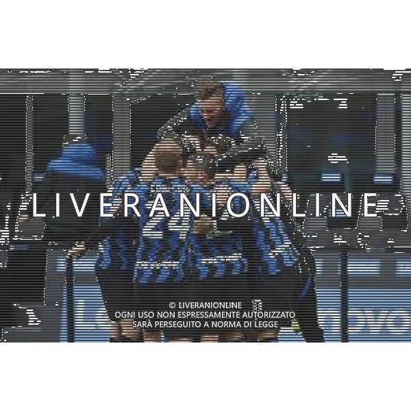 esultanza Inter dopo il gol dell\'1 a 0 di Matteo Darmian Inter vs Cagliari Campionato Serie A TIM - 30a giornata Milano 11-04-2021 Stadio Giuseppe Meazza - San Siro foto Roberto Garavaglia/ag. Aldo Liverani sas / AGENZIA ALDO LIVERANI SAS
