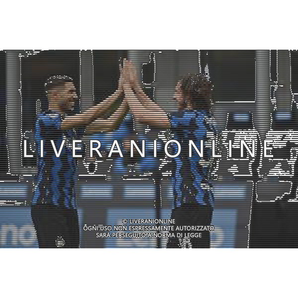 esultanza Inter dopo il gol dell\'1 a 0 di Matteo Darmian Inter vs Cagliari Campionato Serie A TIM - 30a giornata Milano 11-04-2021 Stadio Giuseppe Meazza - San Siro foto Roberto Garavaglia/ag. Aldo Liverani sas / AGENZIA ALDO LIVERANI SAS