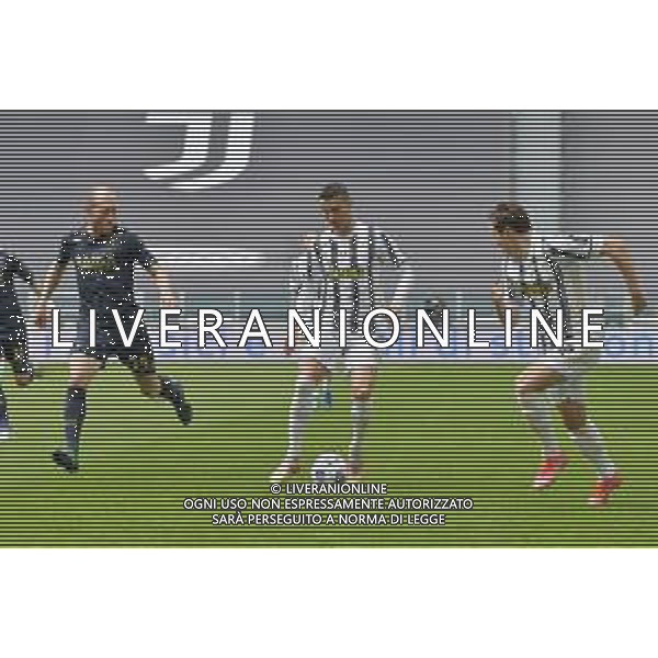 ©Alessandro Falzone/Agenzia Aldo Liverani Torino 11.04.2021 Stadio Allianz Stadium Juventus vs Genoa Serie A Tim 2020-2021 Nella foto : CRISTIANO RONALDO-MASIELLO-FEDERICO CHIESA ©FALZONE / AGENZIA ALDO LIVERANI SAS