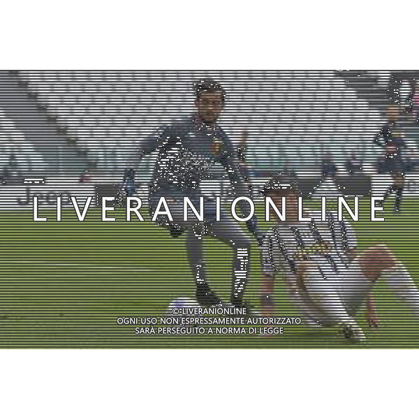 ©Alessandro Falzone/Agenzia Aldo Liverani Torino 11.04.2021 Stadio Allianz Stadium Juventus vs Genoa Serie A Tim 2020-2021 Nella foto : MATTIA PERIN-ALVARO MORATA ©FALZONE / AGENZIA ALDO LIVERANI SAS