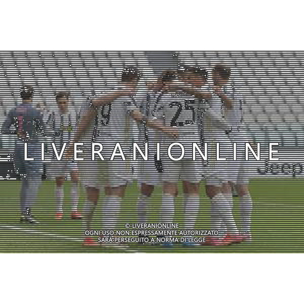 ©Alessandro Falzone/Agenzia Aldo Liverani Torino 11.04.2021 Stadio Allianz Stadium Juventus vs Genoa Serie A Tim 2020-2021 Nella foto : ESULTANZA GOL DI ALVARO MORATA ©FALZONE / AGENZIA ALDO LIVERANI SAS