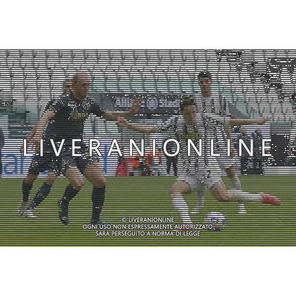 ©Alessandro Falzone/Agenzia Aldo Liverani Torino 11.04.2021 Stadio Allianz Stadium Juventus vs Genoa Serie A Tim 2020-2021 Nella foto : FEDERICO CHIESA E MASIELLO ©FALZONE / AGENZIA ALDO LIVERANI SAS