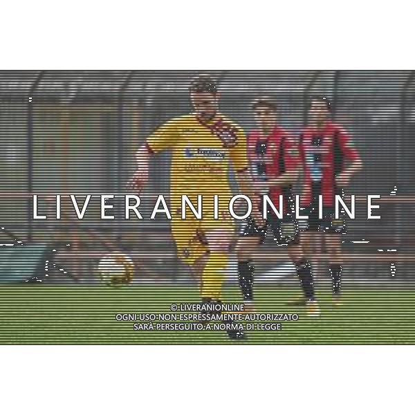 Fagiolinia/LMedia - Lucchese vs Livorno - Campionato di Calcio Serie C - Lega Pro 2020/2021 11 aprile 2021 - Stadio Porta Elisa, Lucca, Italia Nella foto: Fabio Castellano (Livorno) imposta @Fagiolinia/LMedia/ AGENZIA ALDO LIVERANI SAS