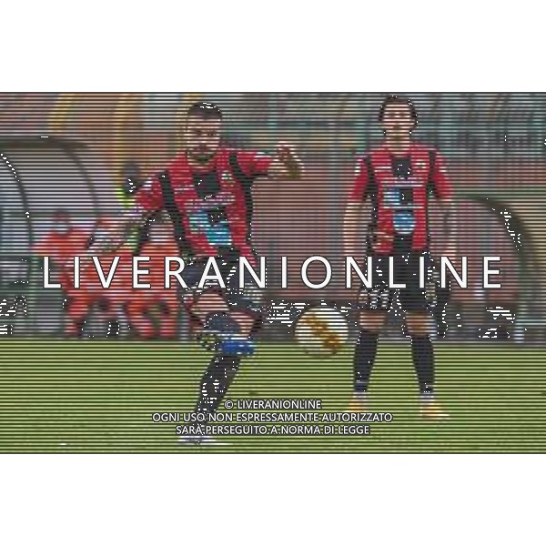 Fagiolinia/LMedia - Lucchese vs Livorno - Campionato di Calcio Serie C - Lega Pro 2020/2021 11 aprile 2021 - Stadio Porta Elisa, Lucca, Italia Nella foto: Maikol Benassi (Lucchese) su punizione @Fagiolinia/LMedia/ AGENZIA ALDO LIVERANI SAS