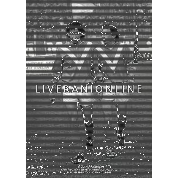 27-01-1991 BRESCIA-CAMPIONATO DI CALCIO SERIE B BRESCIA -AVELLINO 1-0 NELLA FOTO DANIELE CARNASCIALI E STEFANO BONOMETTI AG ALDO LIVERANI SAS