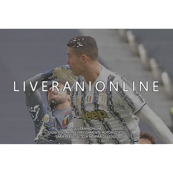 ©Alessandro Falzone/Agenzia Aldo Liverani Torino 11.04.2021 Stadio Allianz Stadium Juventus vs Genoa Serie A Tim 2020-2021 Nella foto : MATTIA PERIN-CRISTIANO RONALDO ©FALZONE / AGENZIA ALDO LIVERANI SAS
