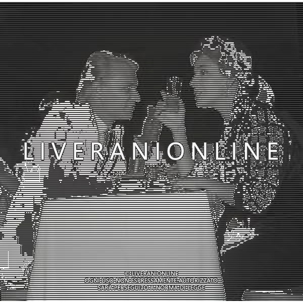 RETROSPETTIVA GIORGIO ALBERTAZZI ATTORE NELLA FOTO GIORGIO ALBERTAZZI CON ANNA PROCLEMER A ROMA NELL\'ANNO 1959 AG ALDO LIVERANI SAS