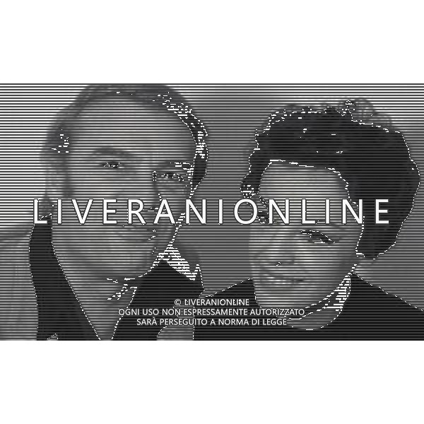 RETROSPETTIVA GIORGIO ALBERTAZZI ATTORE NELLA FOTO GIORGIO ALBERTAZZI CON ANNA PROCLEMER NELL\'ANNO 1967 A MILANO AG ALDO LIVERANI SAS   