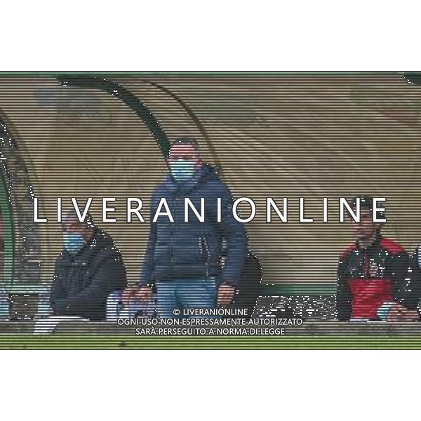Fagiolinia/LMedia - Lucchese vs Livorno - Campionato di Calcio Serie C - Lega Pro 2020/2021 11 aprile 2021 - Stadio Porta Elisa, Lucca, Italia Nella foto: Bruno Russo (in piedi) Presidente della Lucchese @Fagiolinia/LMedia AG ALDO LIVERANI SAS