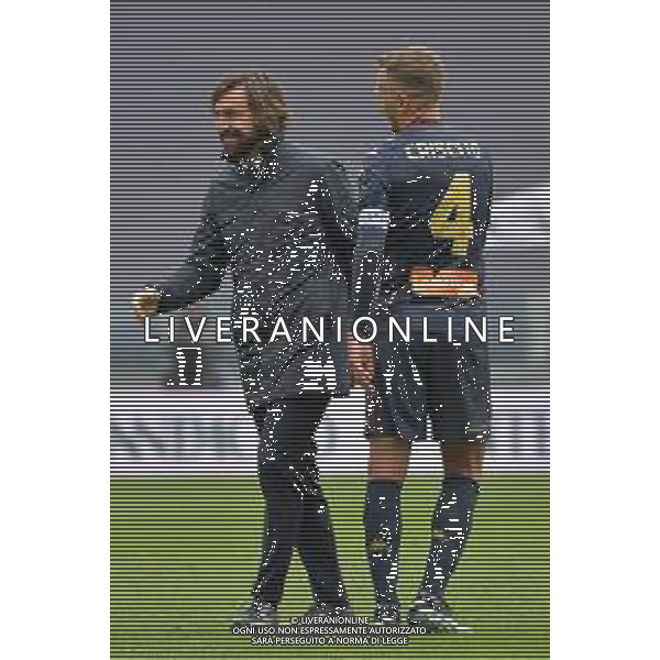 ©Alessandro Falzone/Agenzia Aldo Liverani Torino 11.04.2021 Stadio Allianz Stadium Juventus vs Genoa Serie A Tim 2020-2021 Nella foto : ANDREA PIRLO-DOMENICO CRISCITO