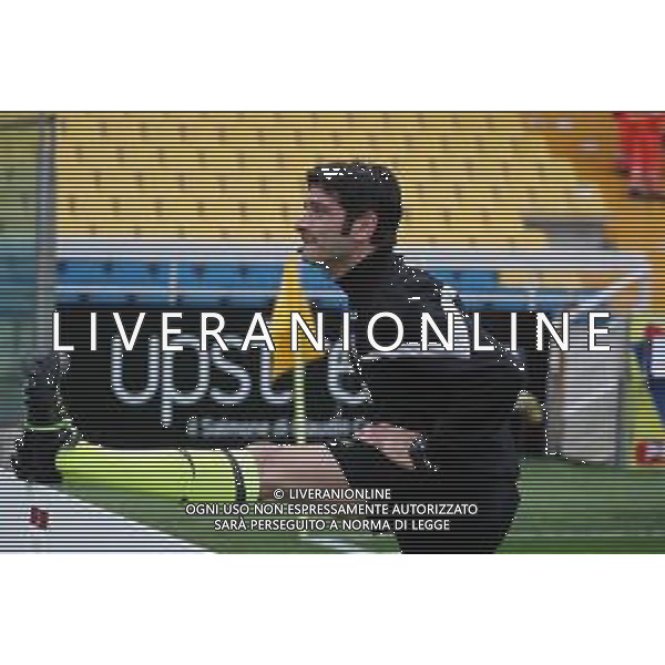 PARMA - MILAN CAMPIONATO CALCIO SERIE A TIM 10.04.2021 NELLA FOTO L\'ARBITRO FABIO MARESCA DURANTE IL RISCALDAMENTO NEL PREPARTITA ©SANTANDREA / AGENZIA ALDO LIVERANI SAS