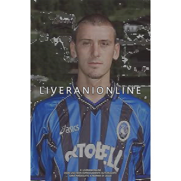 PRIMI PIANI ATALANTA CALCIO 2001/2002 NELLA FOTO BELLINI GIAMPAOLO FOTOSERVIZIO ALDO LIVERANI