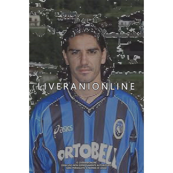 PRIMI PIANI ATALANTA CALCIO 2001/2002 NELLA FOTO BERRETTA DANIELE FOTOSERVIZIO ALDO LIVERANI