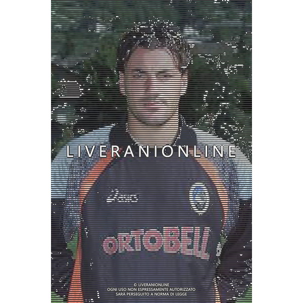 PRIMI PIANI ATALANTA CALCIO 2001/2002 NELLA FOTO CALDERONI ALEX FOTOSERVIZIO ALDO LIVERANI