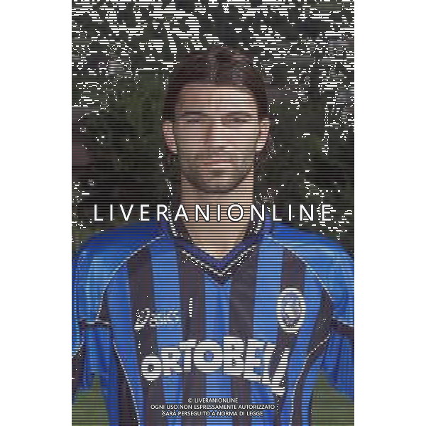 PRIMI PIANI ATALANTA CALCIO 2001/2002 NELLA FOTO COMANDINI GIANNI FOTOSERVIZIO ALDO LIVERANI