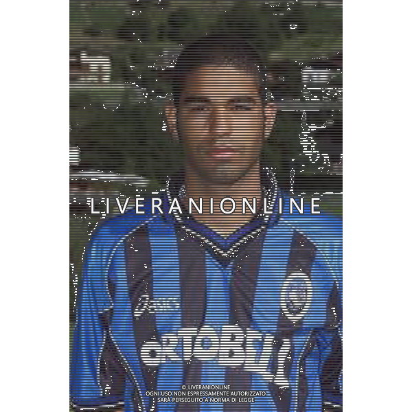 PRIMI PIANI ATALANTA CALCIO 2001/2002 NELLA FOTO ESPINAL VINICIO FOTOSERVIZIO ALDO LIVERANI