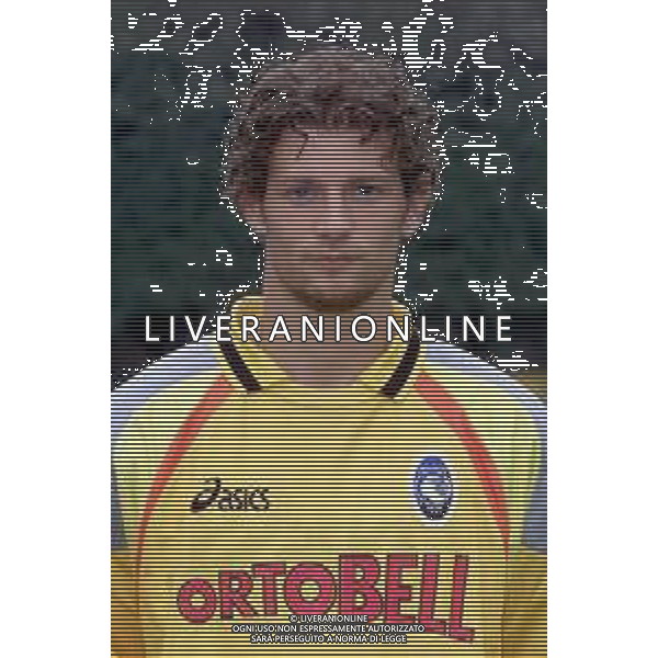 PRIMI PIANI ATALANTA CALCIO 2001/2002 NELLA FOTO GRITTI MATTEO FOTOSERVIZIO ALDO LIVERANI