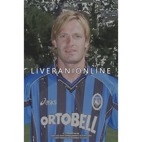 PRIMI PIANI ATALANTA CALCIO 2001/2002 NELLA FOTO NATALI CESARE FOTOSERVIZIO ALDO LIVERANI