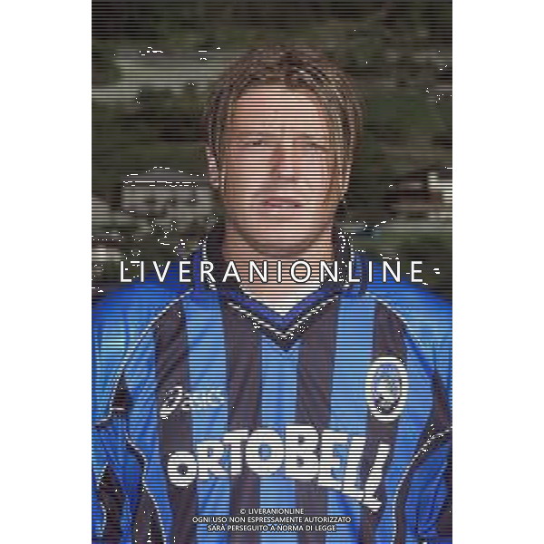 PRIMI PIANI ATALANTA CALCIO 2001/2002 NELLA FOTO ORLANDINI PIERLUIGI FOTOSERVIZIO ALDO LIVERANI