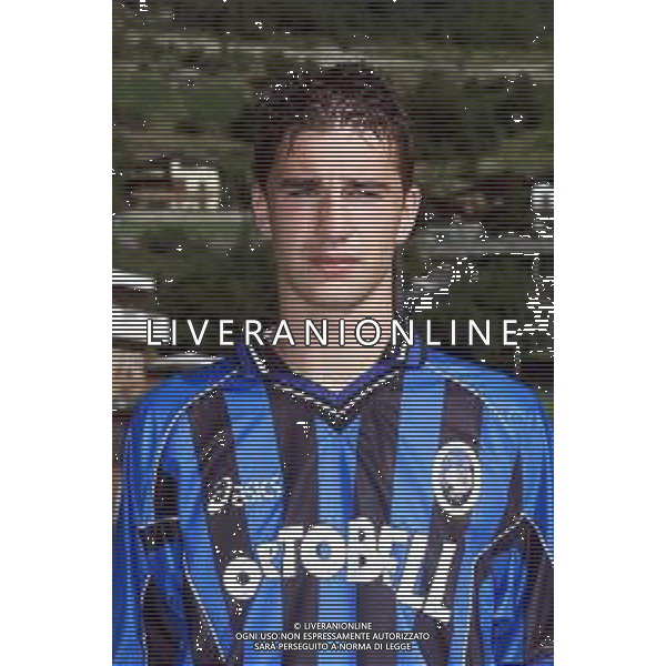 PRIMI PIANI ATALANTA CALCIO 2001/2002 NELLA FOTO PETTINA\' FEDERICO FOTOSERVIZIO ALDO LIVERANI