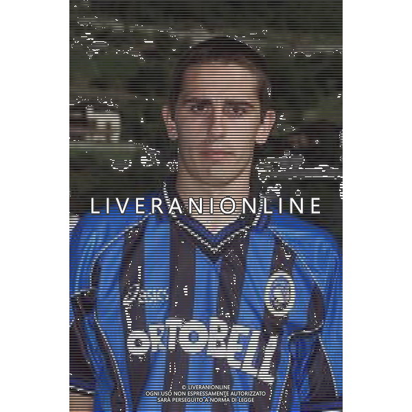 PRIMI PIANI ATALANTA CALCIO 2001/2002 NELLA FOTO PINARDI ALEX FOTOSERVIZIO ALDO LIVERANI
