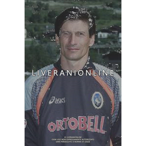 PRIMI PIANI ATALANTA CALCIO 2001/2002 NELLA FOTO PINATO DAVIDE FOTOSERVIZIO ALDO LIVERANI