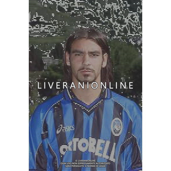 PRIMI PIANI ATALANTA CALCIO 2001/2002 NELLA FOTO ROSSINI FAUSTO FOTOSERVIZIO ALDO LIVERANI