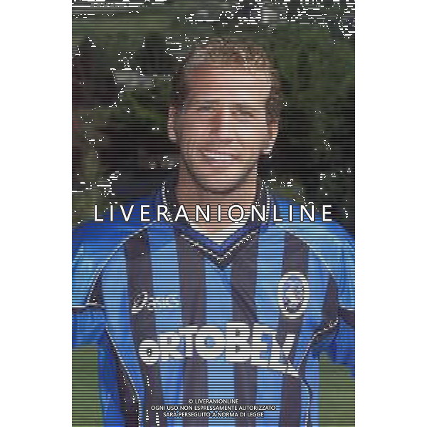 PRIMI PIANI ATALANTA CALCIO 2001/2002 NELLA FOTO RUSTICO FABIO FOTOSERVIZIO ALDO LIVERANI