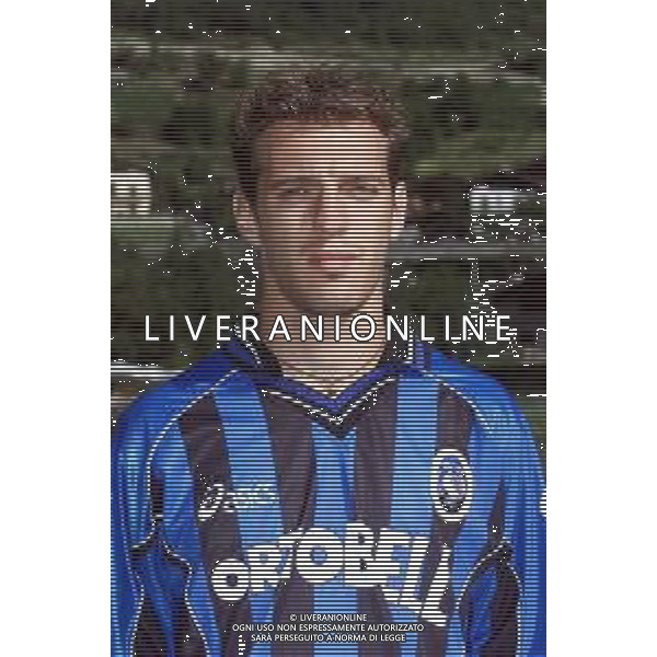 PRIMI PIANI ATALANTA CALCIO 2001/2002 NELLA FOTO ZENONI DAMIANO FOTOSERVIZIO ALDO LIVERANI