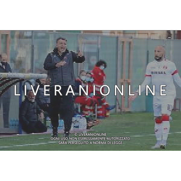 REGGINA - VICENZA CAMPIONATO CALCIO SERIE BKT 11.04.2021 NELLA FOTO L\'ALLENATORE MARCO BARONI (REGGINA) E STEFANO GIACOMELLI (VICENZA) ©GAREFFA / AGENZIA ALDO LIVERANI SAS