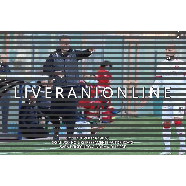REGGINA - VICENZA CAMPIONATO CALCIO SERIE BKT 11.04.2021 NELLA FOTO L\'ALLENATORE MARCO BARONI (REGGINA) E STEFANO GIACOMELLI (VICENZA) ©GAREFFA / AGENZIA ALDO LIVERANI SAS