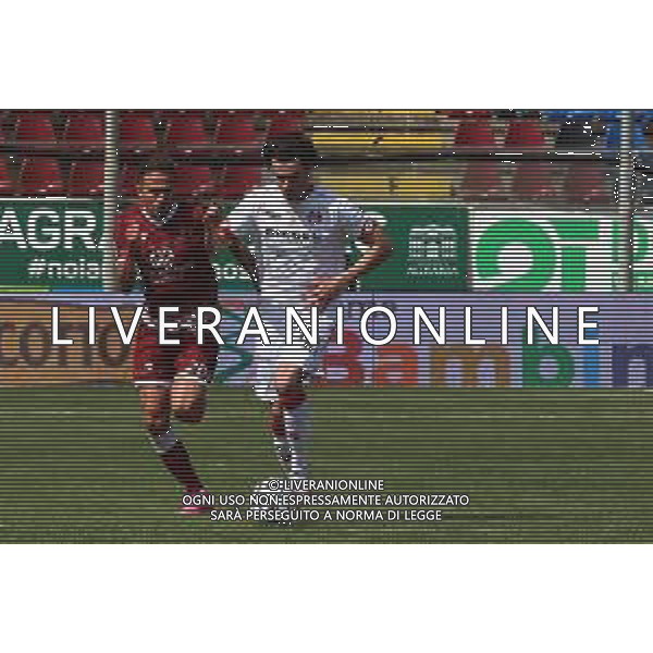 REGGINA - VICENZA CAMPIONATO CALCIO SERIE BKT 11.04.2021 NELLA FOTO JACOPO DA RIVA (VICENZA) E SIMONE EDERA (REGGINA) ©GAREFFA / AGENZIA ALDO LIVERANI SAS
