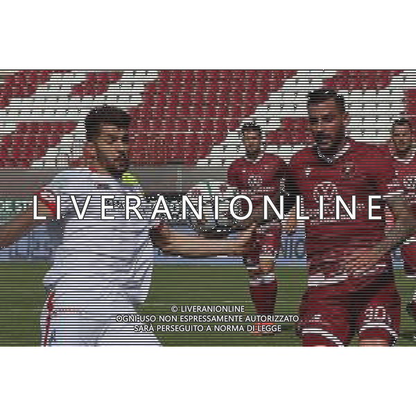 REGGINA - VICENZA CAMPIONATO CALCIO SERIE BKT 11.04.2021 NELLA FOTO ADRIANO MONTALTO (REGGINA) E ANDREA NALINI (VICENZA) ©GAREFFA / AGENZIA ALDO LIVERANI SAS