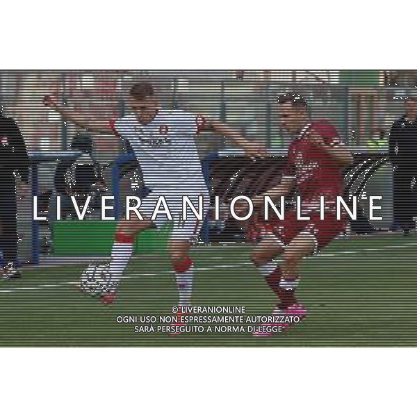 REGGINA - VICENZA CAMPIONATO CALCIO SERIE BKT 11.04.2021 NELLA FOTO JARI VANDEPUTTE (VICENZA) E SIMONE EDERA (REGGINA) ©GAREFFA / AGENZIA ALDO LIVERANI SAS