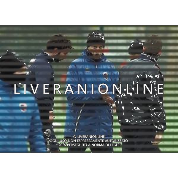 IMOLA 13 04 2021 IMOLESE CALCIO PRIMO ALLENAMENTO DI LORENZO MEZZETTI NUOVO ALLENATORE DELL\'IMOLESE CALCIO NELLA FOTO LORENZO MEZZETTI ALLENATORE DELL\'IMOLESE CALCIO
