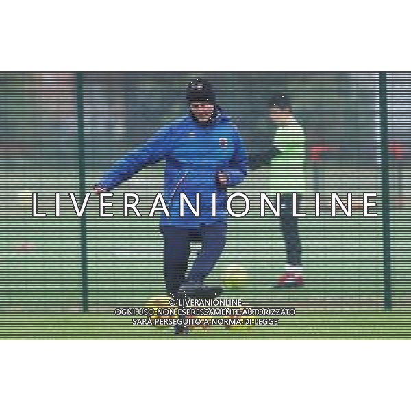 IMOLA 13 04 2021 IMOLESE CALCIO PRIMO ALLENAMENTO DI LORENZO MEZZETTI NUOVO ALLENATORE DELL\'IMOLESE CALCIO NELLA FOTO LORENZO MEZZETTI ALLENATORE DELL\'IMOLESE CALCIO