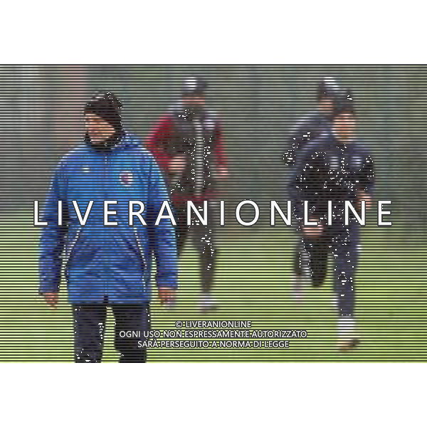 IMOLA 13 04 2021 IMOLESE CALCIO PRIMO ALLENAMENTO DI LORENZO MEZZETTI NUOVO ALLENATORE DELL\'IMOLESE CALCIO NELLA FOTO LORENZO MEZZETTI ALLENATORE DELL\'IMOLESE CALCIO