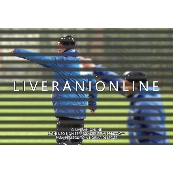 IMOLA 13 04 2021 IMOLESE CALCIO PRIMO ALLENAMENTO DI LORENZO MEZZETTI NUOVO ALLENATORE DELL\'IMOLESE CALCIO NELLA FOTO LORENZO MEZZETTI ALLENATORE DELL\'IMOLESE CALCIO