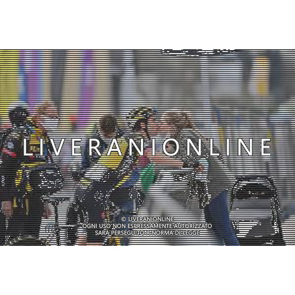 14-04-2021 Brabantse Pijl; 2021, Jumbo - Visma; Van Aert, Wout; Moglie Van Aert, Wout; Overijse; ©SIROTTI / AGENZIA ALDO LIVERANI SAS