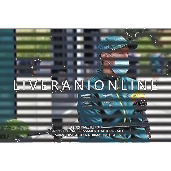 Sebastian Vettel (GER) Aston Martin F1 Team. 15.04.2021. Formula 1 World Championship, Rd 2, Emilia Romagna Grand Prix, Imola, Italy, Preparation Day. - www.xpbimages.com, EMail: requests@xpbimages.com © Copyright: Moy / XPB Images / AGENZIA ALDO LIVERANI SAS - ITALY ONLY EDITORIAL USE ONLY