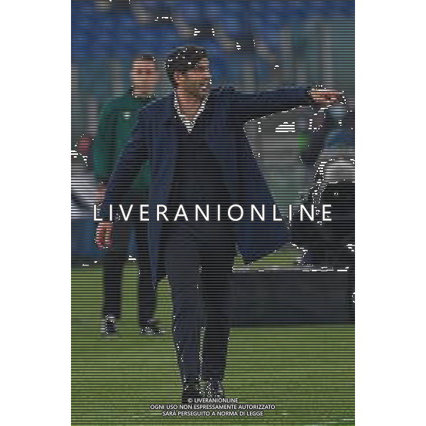 Corradettia/LMedia - AS Roma vs AFC Ajax - football Europa League match 2020/2021 15 April 2021 - Stadio Olimpico, rome, Italy Photo showing: Paulo Fonseca coach of AS Roma seen in action @Corradettia/LMedia/ AGENZIA ALDO LIVERANI SAS