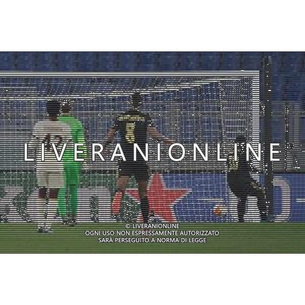 Corradettia/LMedia - AS Roma vs AFC Ajax - football Europa League match 2020/2021 15 April 2021 - Stadio Olimpico, rome, Italy Photo showing: Brian Brobbey of AFC Ajax gol 0-1 seen in action @Corradettia/LMedia/ AGENZIA ALDO LIVERANI SAS